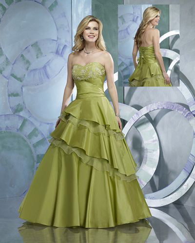 rochie mireasa verde