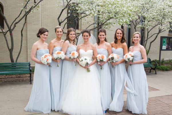 rochii de nunta albastre