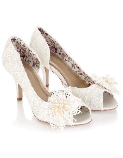 pantofi din dantela pentru nunta