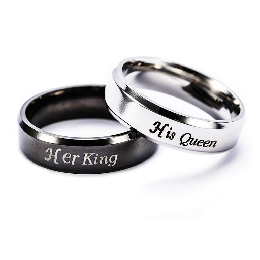 Verighete personalizate ,,Queen & King”